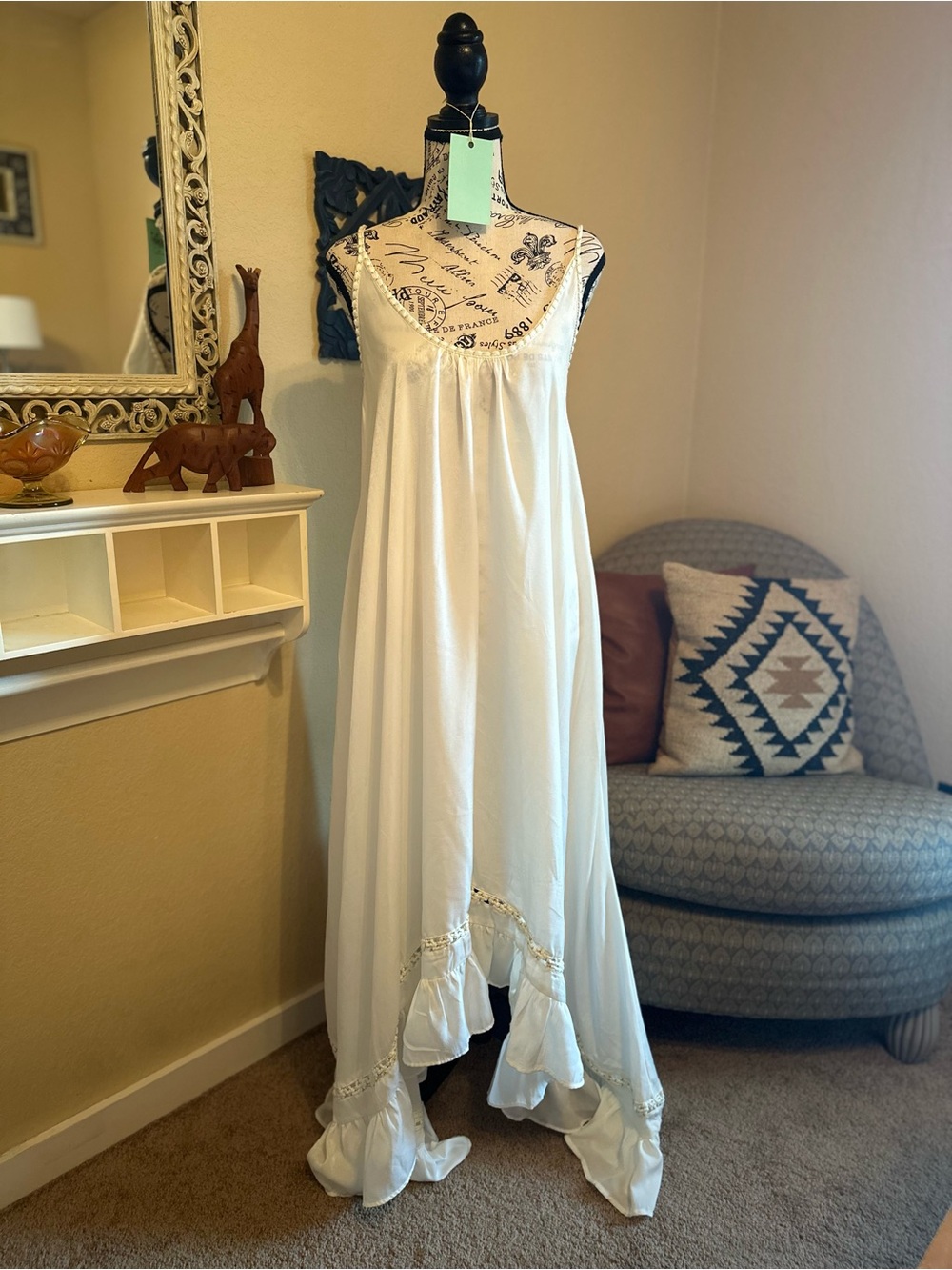 Free People kiss me later maxi slip dress - ivory